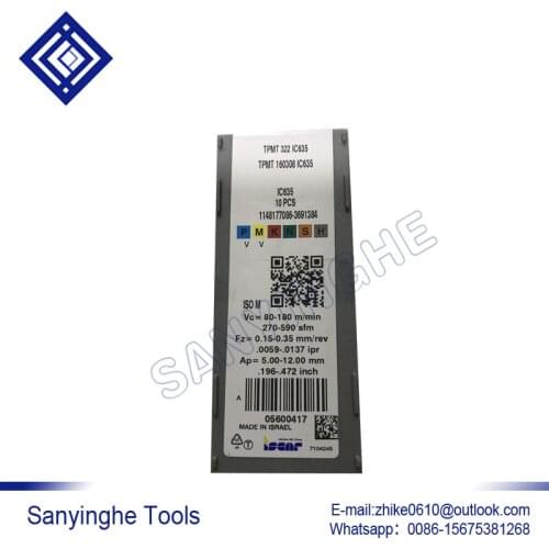 Free shipping high quality 10pcs/lots TPMT160308 IC635 cnc carbide turning inserts