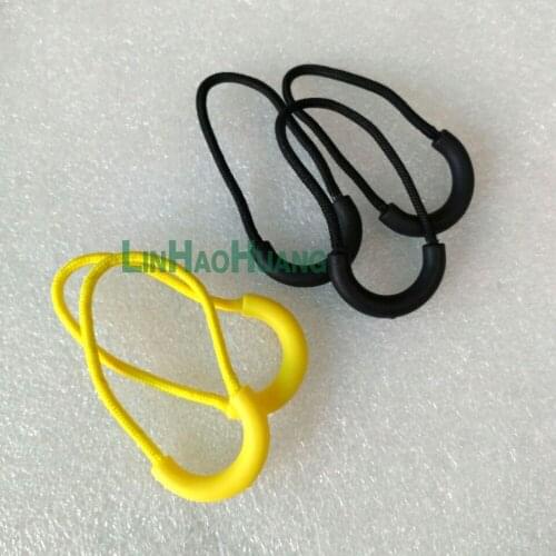 100pcs/lot slip-resistant yellow zipper puller plastic puller for apparel luggage bag sportwear free shipping