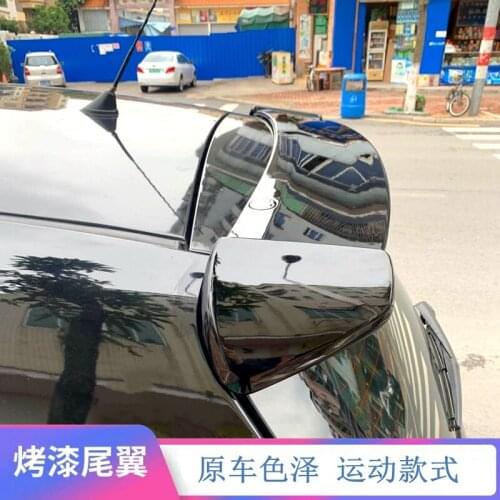 2021 Suitable For Modified the Tail of Toyota 08-13 Yaris Original No Hole Baking Paint Decoration Top Wing