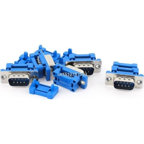 5pcs D-SUB DB9 9 Pin Male IDC Type Connector for Flat Ribbon Cable