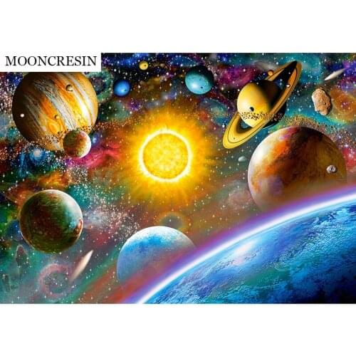 5D Diy Diamond Painting Cross Stitch Starry Sky Landscape Full Square Diamond Embroidery Needlework Mosaic Handmade Wall Decor