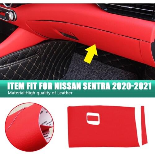 Car Glove Box Anti-kick Mat First Officer Co-pilot Stickers Pad Cover Cushion Styling For Nissan Sentra 2020-2021