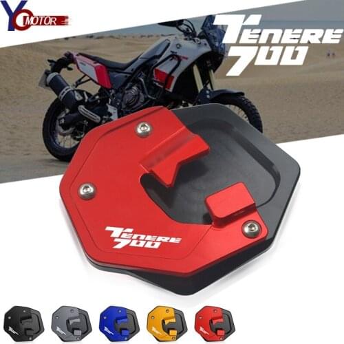 Side Stand Support Pad For YAMAHA TENERE 700 tenere700 2019-2020 XTZ700 CNC Aluminum Motorcycle Side Stand Enlarge Plate Enlarge