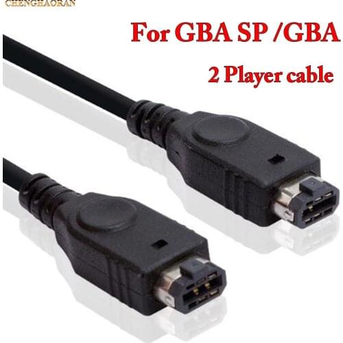 ChengHaoRan 10pcs Black 1.2M 2 Player for GBA GBA SP Link Cable Cord For Nintendo GameBoy Advance SP GBC Gameboy Color