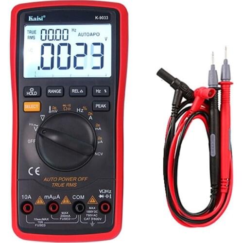 Kaisi High Precision Automatic Measuring Range 20000 Count Digital Multimeter Capacitance Table For Phone Repair Measurement