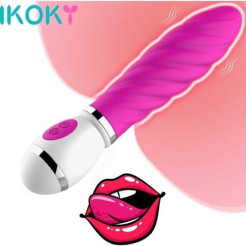 IKOKY 360 Degree Rotation Magic Wand Dildo Vibrator Sex Toys For Women G Spot Clitoral Stimulator Female Masturbator 12 Speed