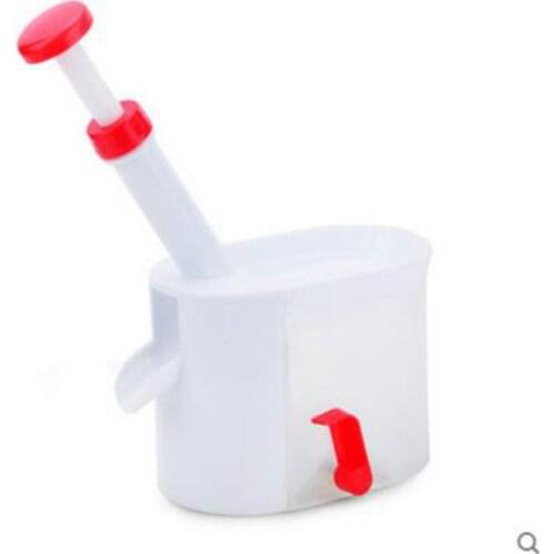 Kitchen Tool PP Cherry Corer With Container Novelty Super Stone Corer Remover Cherry Pitters Pad