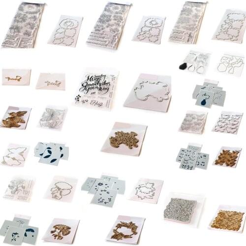 Hot Sale Butterfly Flower Cutting Dies Stamps Stencil Hot Foil Scrapbook Diary Decoration Embossing Template DIY Handmade 2021