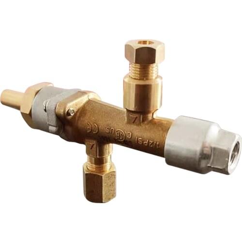 MENSI One Inlet & One Exit Propane Gas Valve With M10*1 Thread for Gas Heater