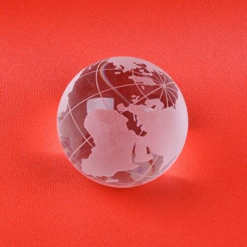 Miniature Terrarium Table Crystal World Map Crafts ball Earth Globe Ornaments Desktop Collection Crafts Gifts Home Decoration