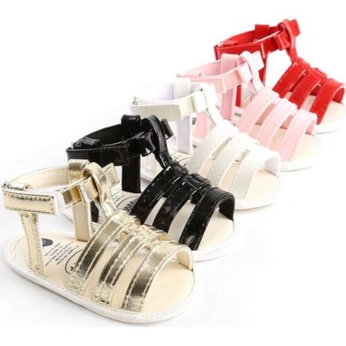 Fashion Cute Baby Sandals Summer Leisure Shoes Baby Girls Sandals Children PU Clogs Shoes