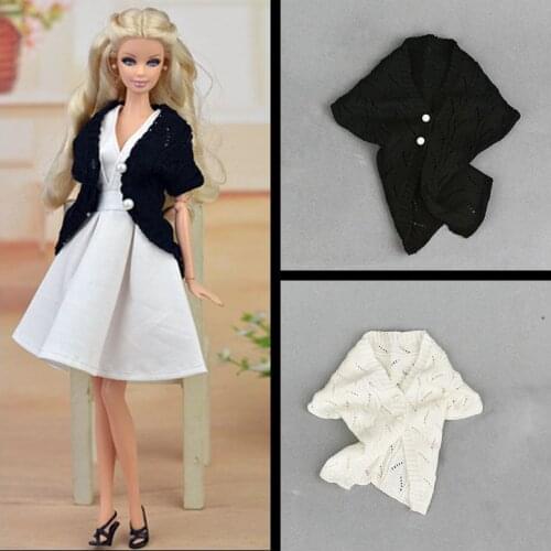 Fashion Handmade Knitted Sweater 1/6 BJD Doll Clothes for Barbie Clothes Outfits Winter Coat Top 11.5" Dolls Accessories Kid Toy