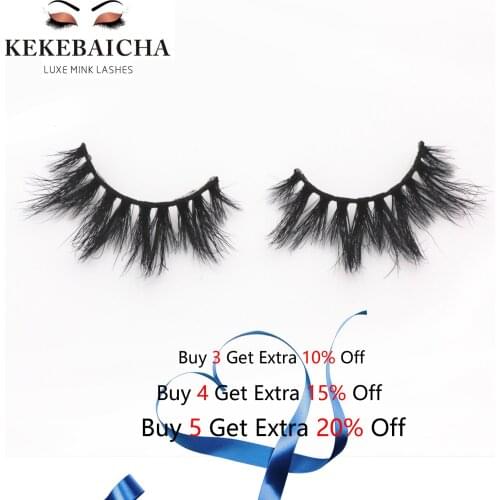 KEKEBAICHA 5d mink eyelashes long lasting mink lashes natural dramatic volume eyelashes extension thick long 3d false eyelashes