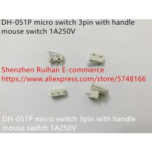 Original new 100% DH-051P micro switch 3pin with handle mouse switch 1A250V