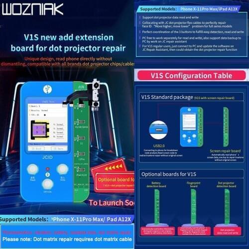JC Dot Matrix Repair Original Color Touch Shock Baseband Logic Almighty Battery Fingerprint Programmer and Dot matrix cable