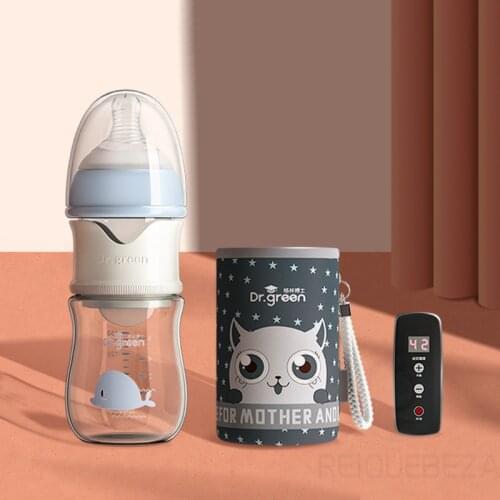 USB Baby Milk Bottle Warmer Glass/ PPSU /Tritan Bottle Heat Keeper Drop Resistant Constant Temperature Quick Flush Water Thermal