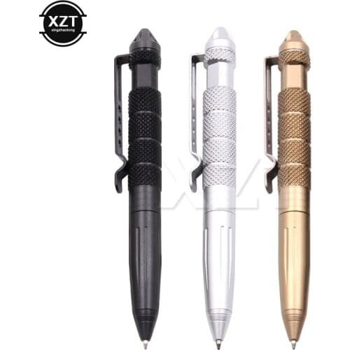 Portable Multipurpose Anti-skid Aluminum defense personal Self Defense Tactical Pen Writing Tools for Outdoor Camping Hiking