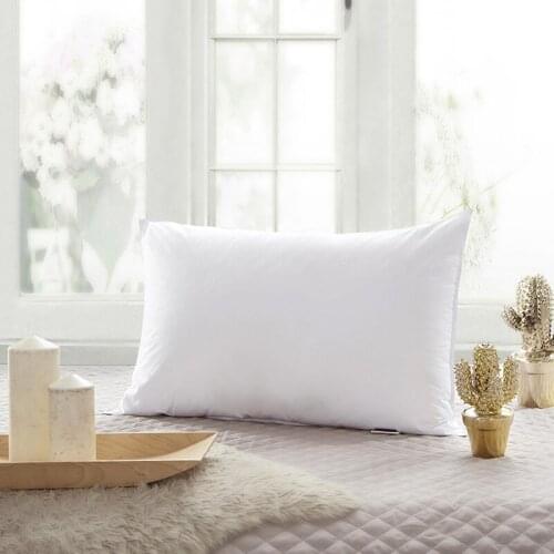 Bedding High Quality 100% Cotton Neck Pillows Home Textile 40s 5 Stars Hotel 1 Piece Pillow Soft Comfortable White 74cmx48cm