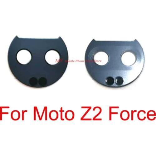 10 PCS Back Rear Camera Glass Lens For Motorola Moto Z2 Force Back Big Main Camera Lens Glass Cover With Sticker Repair Parts