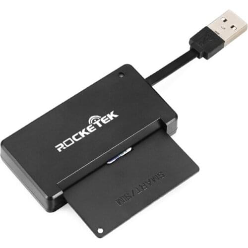 Rocketek CAC Common Access Card Reader for ID Card IC Bank Chip Card Reader USB Smart Card Compatible with Windows XP