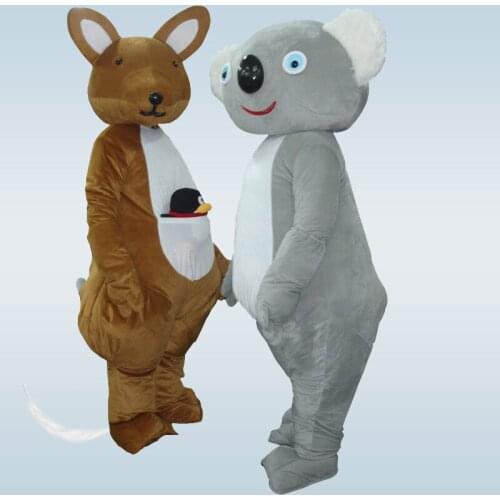 Adult Lovely Koala Kangaroo Mascot Costume Cosplay Furry Suits Party Game Fursuit Cartoon Dress Outfits Carnival Halloween Xmas