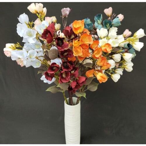 1pc lantern flower artificial flower bouquet wedding party road lead fake flower home decoration flower