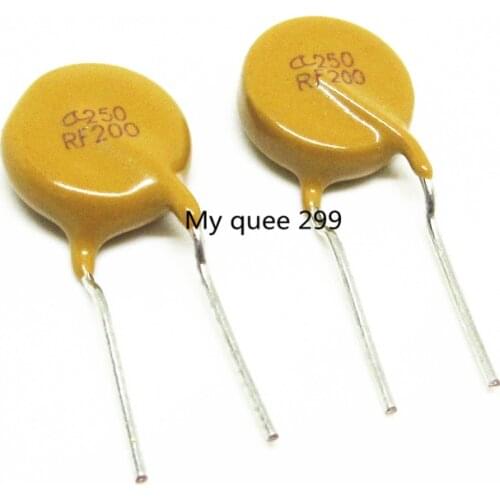 10PCS/lot Self recovery fuse TRF250-200 250V 0.2A 200MA RF200 PTCC