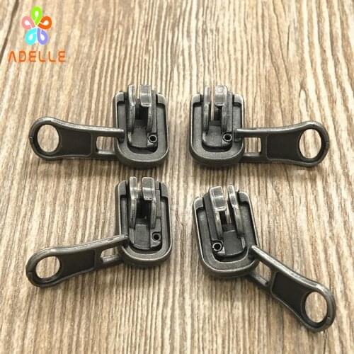 10pcs Nylon Zipper Slider NO.5 Auto Lock reversible double face Rotate Zip Slider Professional free shipping