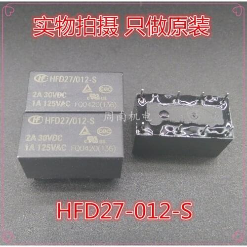 5Pcs/Lot Relay Hfd27-012-S Dip-8 30Vdc New And Original