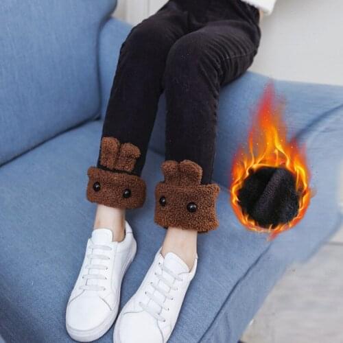Winter Pants Teen Girls Jeans Plus Velvet Warm Bottoms Trousers Warm Fleece Big Girl Denim Pants Fashion Kids winter outfit