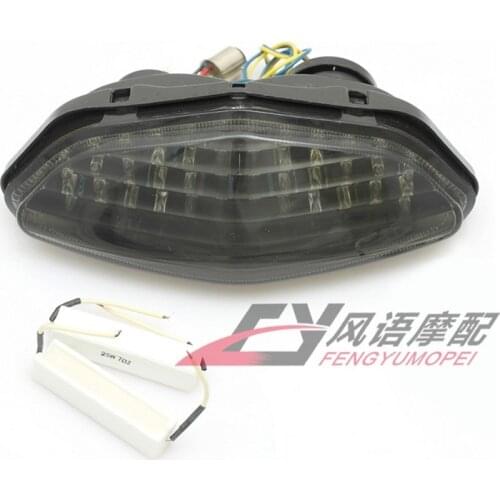 Brand Parts Black Smoke Lens Moto Turn Signal Light Assembly For Suzuki DL650 DL1000 V-Strom Tail Light Motorcycle Brake Light