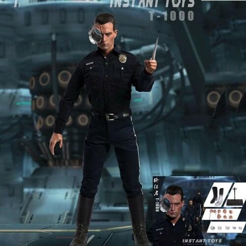 Hot Toys IT-002 1/4 Scale Robot Mechanical Killer T1000 Full Set Male Action Figure Fans Gifts Toys
