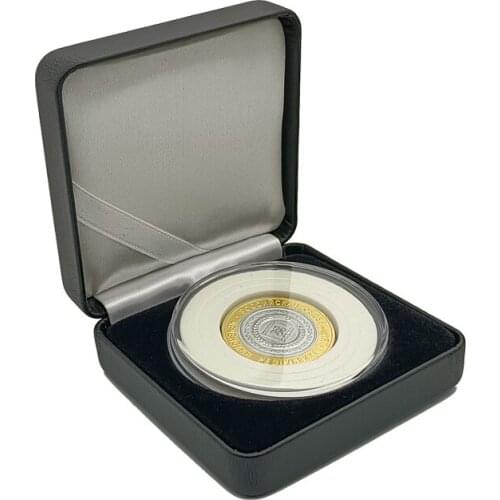 LEATHERETTE METAL BOX