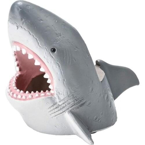 Creative Sharks Animal Printed Cartoon Shape Multifunctional Desktop Pen Phone Storage Holders Closet Organization