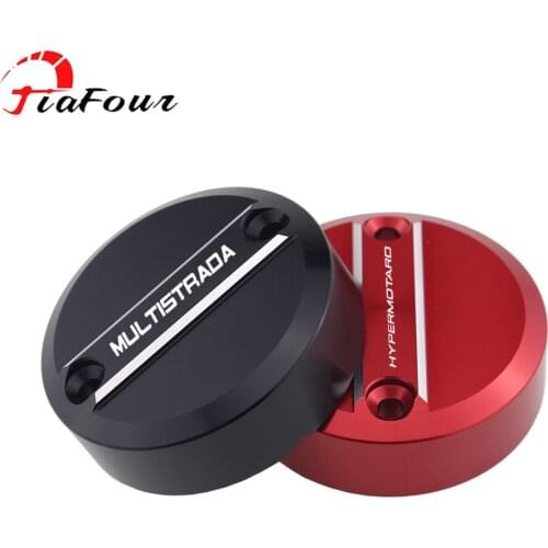 Fit 1299 Superleggera 17-18 For Multistrada 950 S Hypermotard 950 17-21 Hypermotard 1100 Front Brake Fluid Reservoir Cap Cover