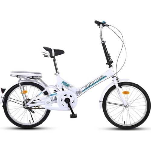 Folding Bicycle 20 Inch Variable Speed Shock Absorption Student Men and Women Ultra Light Portable Damping
