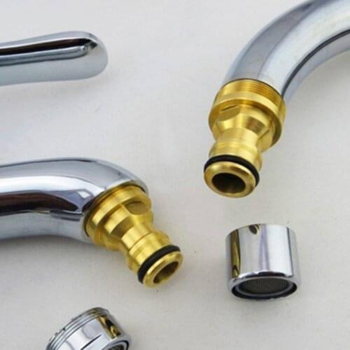 Hoses Connector Pipe Tube Brass Garden Watering adapter Quick Nozzles Equipments Irrigation connection Tools for kitchen faucet