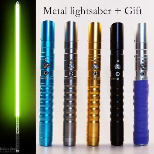 11 Color Changing Lightsaber Rgb Lightsaber Force Fx Lighting Dual Color Audio Foc Locking Metal Handle Role Playing Laser Saber