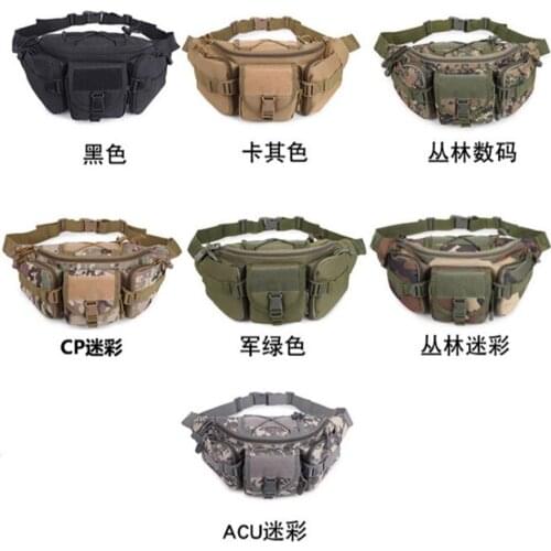 Utility Tactical Waist Pack Outdoor Molle Riding Army Pouch Military Camping Hiking Waist Belt Bags Camouflage Waist Fanny Pack