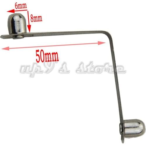 100pcs/pack 6x8mm Kayak Paddle Tent Pole Push Solid Button Spring Snap Clips Locking Tube Double Pin