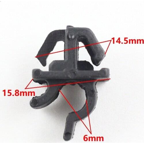 30x Car Plastic Cover Hood Prop Rod Support Wire Clip Black Retainer Fasteners For Toyota