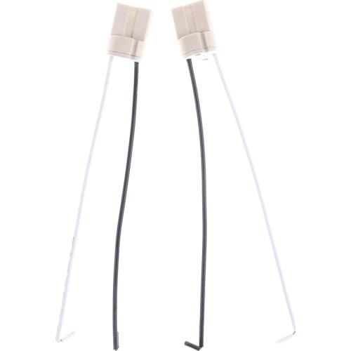 5pcs 5A Lamp Holder G9 Lamp Base Socket Adapter Converter Connector Cable LED Halogen Light Bulb Base Ceramic 110-220V