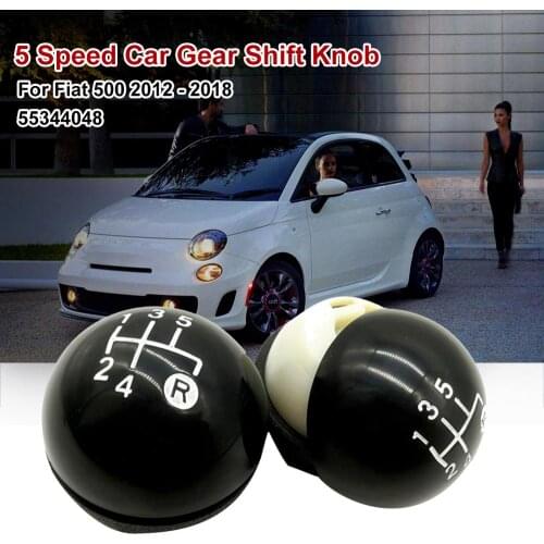 5 Speed Car Gear Shift Knob Fit For Fiat 500 2012 2013 2014 2015 2016 2017 2018 Auto Lever Shifter Stick Handball Wholesale