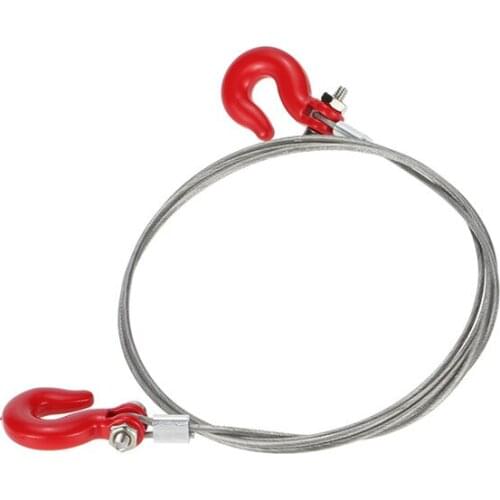 RC Car Wrangler Trailer Hook & Rope Crawler Buggy Climbing Trailer Hook Buckle For 1/10 Scale Model D90 Axial SCX10 TAMIYA CC01