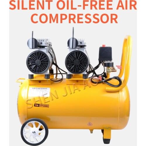 1PC UM-50L Oil-free Silent Copper Wire Air Compressor Dental Pump Air Pump Compressor Woodworking Paint Machine 220V