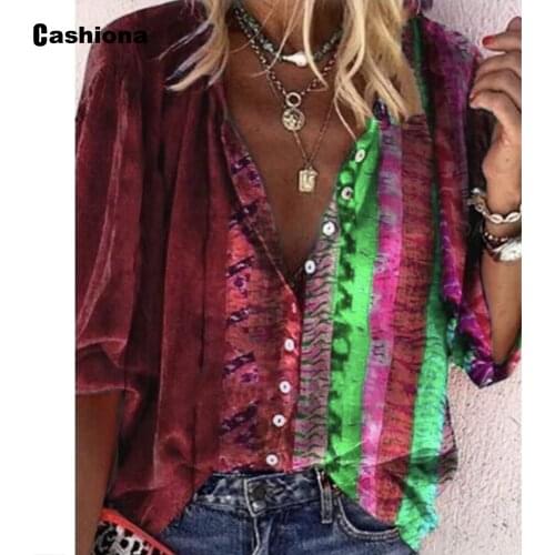 Блузки в полоску Cashiona China At AliExpress