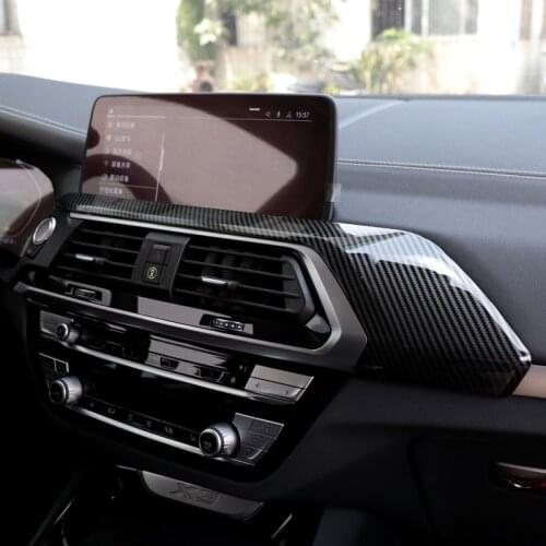 M Sport ABS Carbon Fiber Decorative Strip Cover Center Console Accessories For BMW X3 X3M X4 G01 G02 IX3 G08