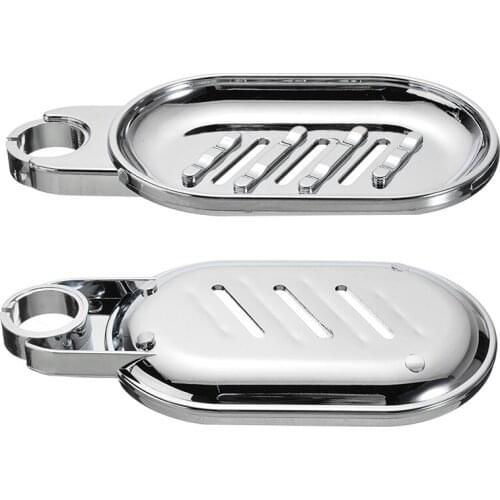 ABS Soap Dish Holder Adjustable Shower Rod Slide Bathroom Gadget Soap Pallet Soap Dish Box Storage Stand Tray