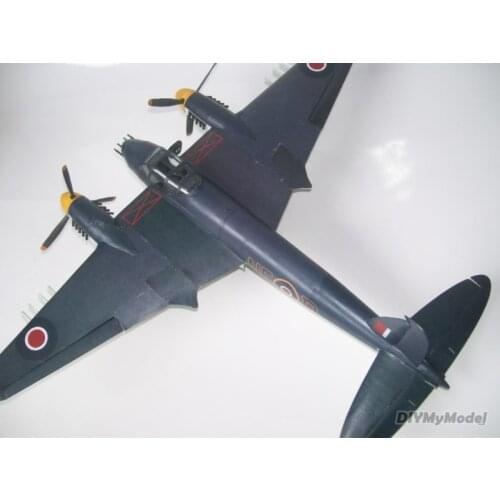 DIYMyModeI British d.h98 mosquito fighter bomber DIY Handcraft Paper Model KIT Handmade Toy Puzzles Gift Movie props