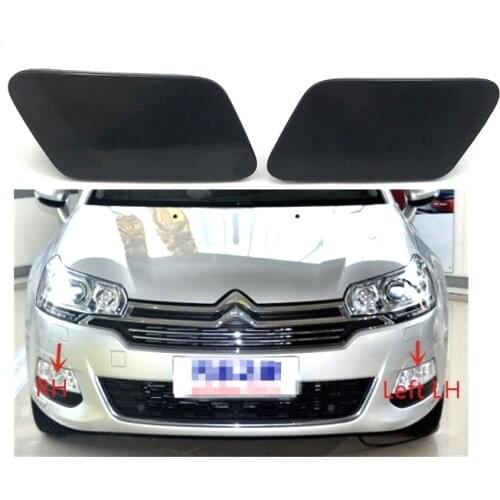 Cafoucs For Citroen C5 2009-2012 Car Headlamp Headlight Washer Spray Nozzle Jet Cover Caps